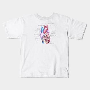 External Heart Anatomy Kids T-Shirt